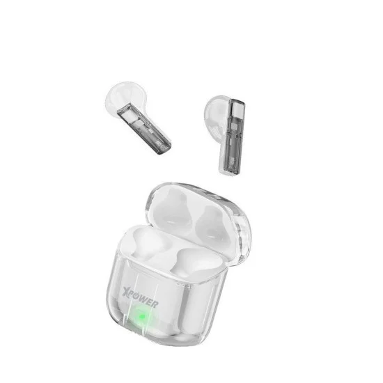 Xpower Bse10 True Wireless Bluetooth 5.3 Earbuds - Transparent White